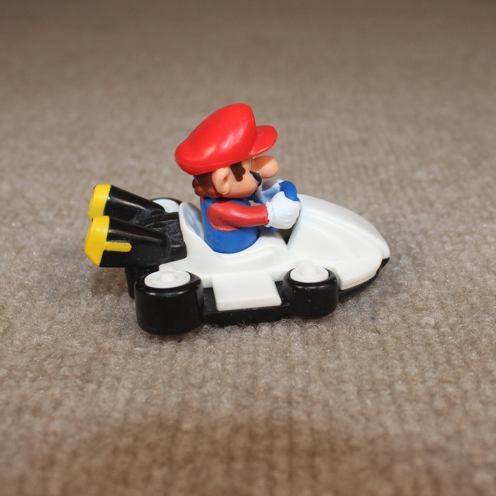 Nintendo Mario Kart Pull Back Racer White Kart Mario Figure Toy 2020 Nintendo